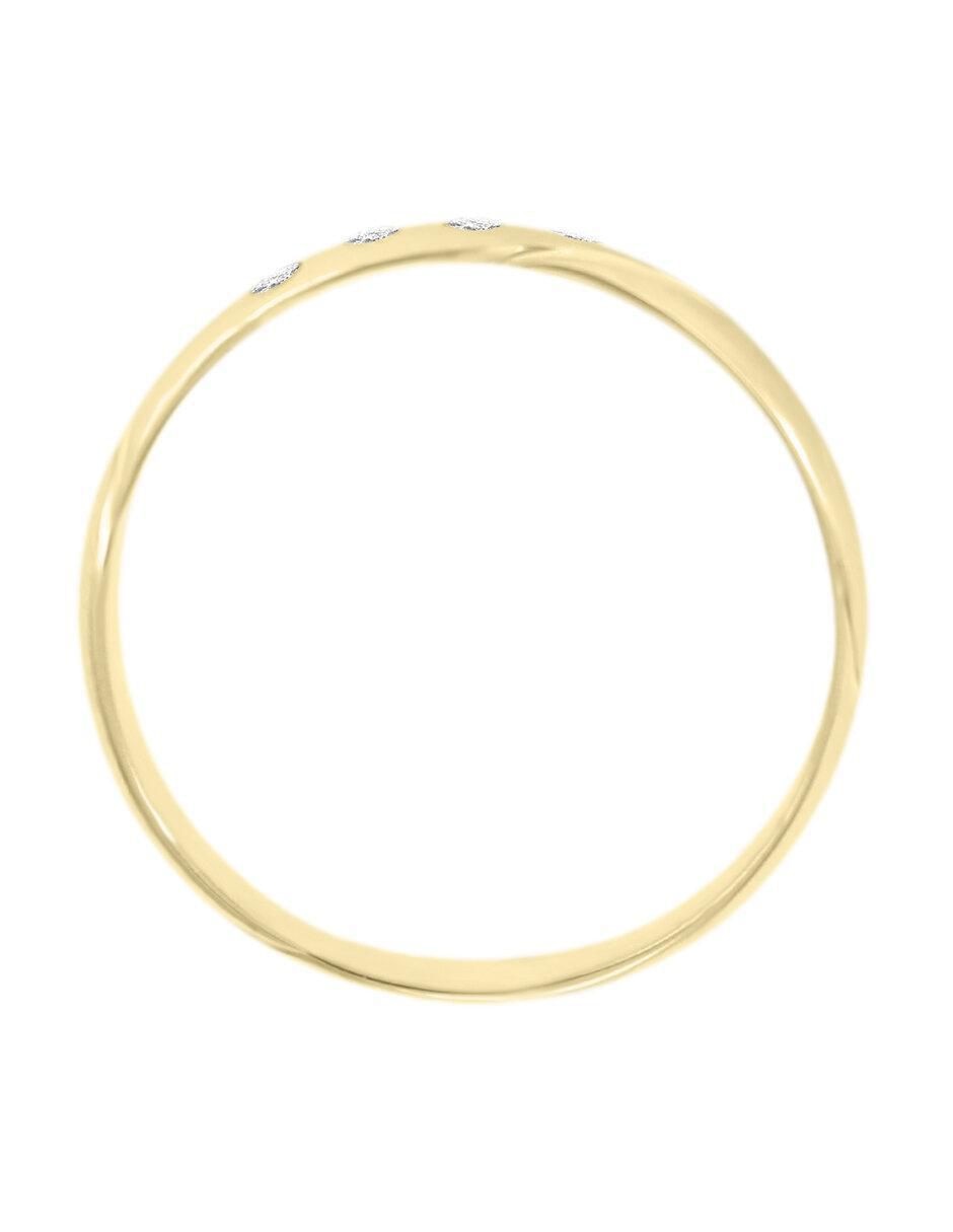 Argolla 14 k Meriko diamante 4