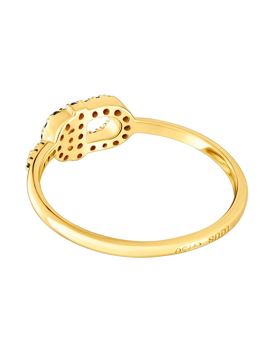 Anillo ovalado Manifiesto de oro espinela brillante 3