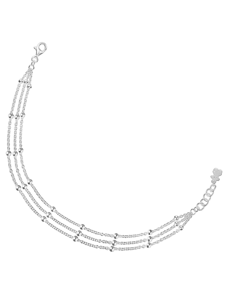 Pulsera Tous de plata P 925 Basic con acabado liso