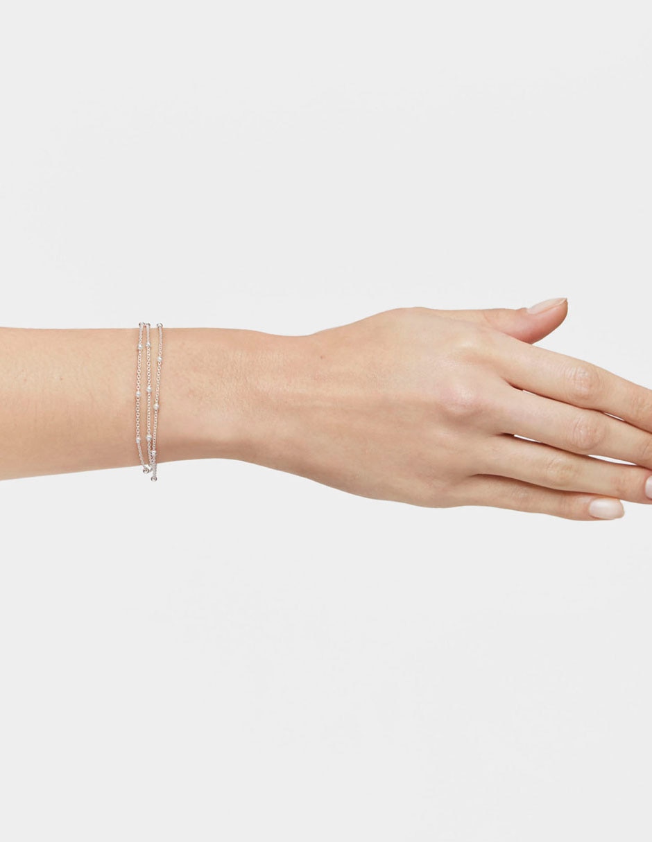 Pulsera Tous de plata P 925 Basic con acabado liso