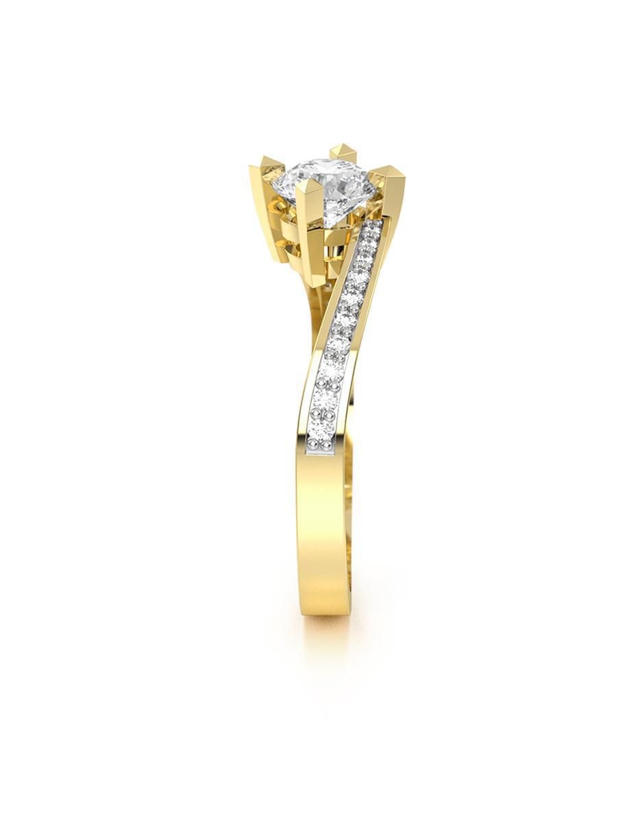 Anillo de compromiso 10 k 6