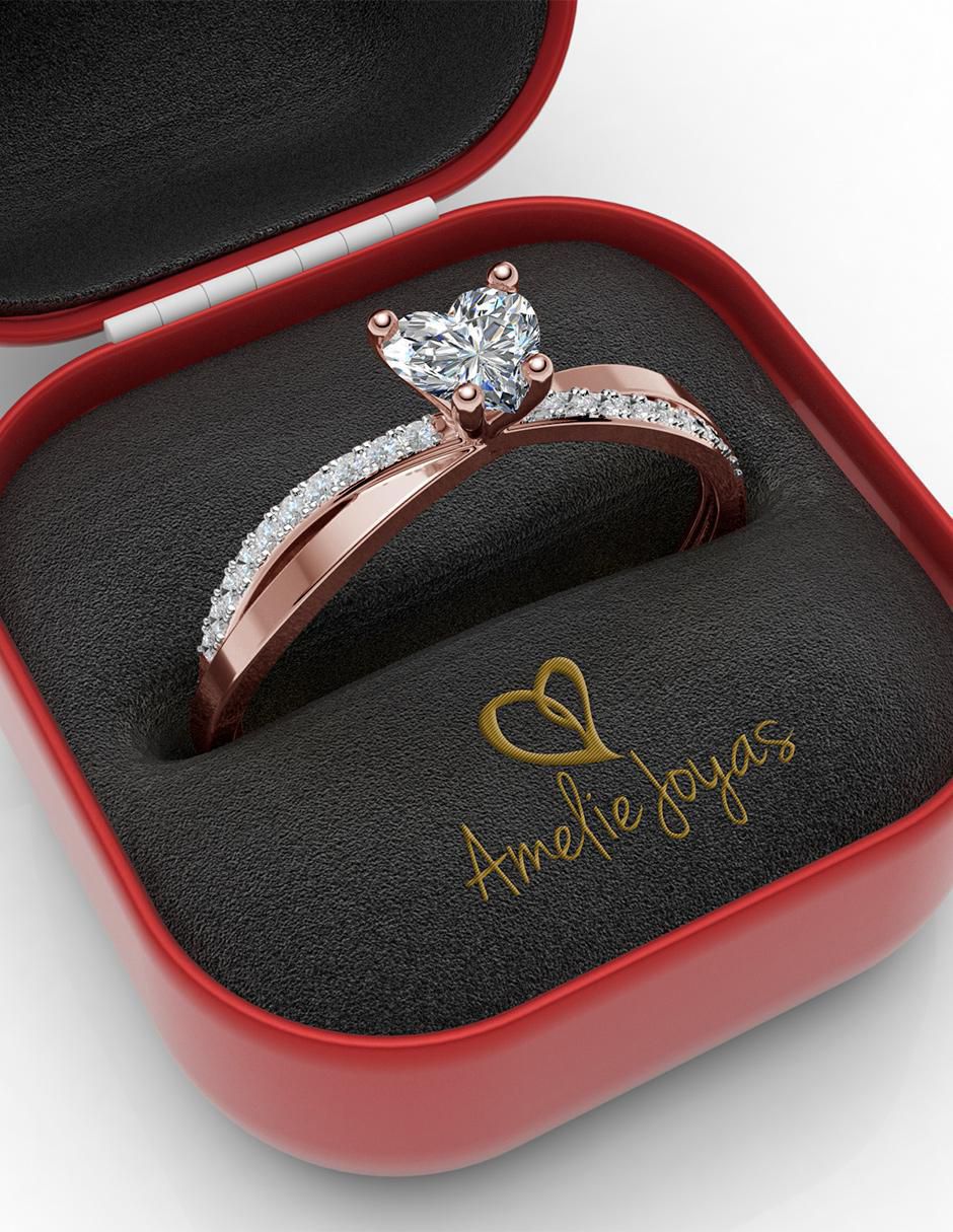Anillo de compromiso 14 k 4