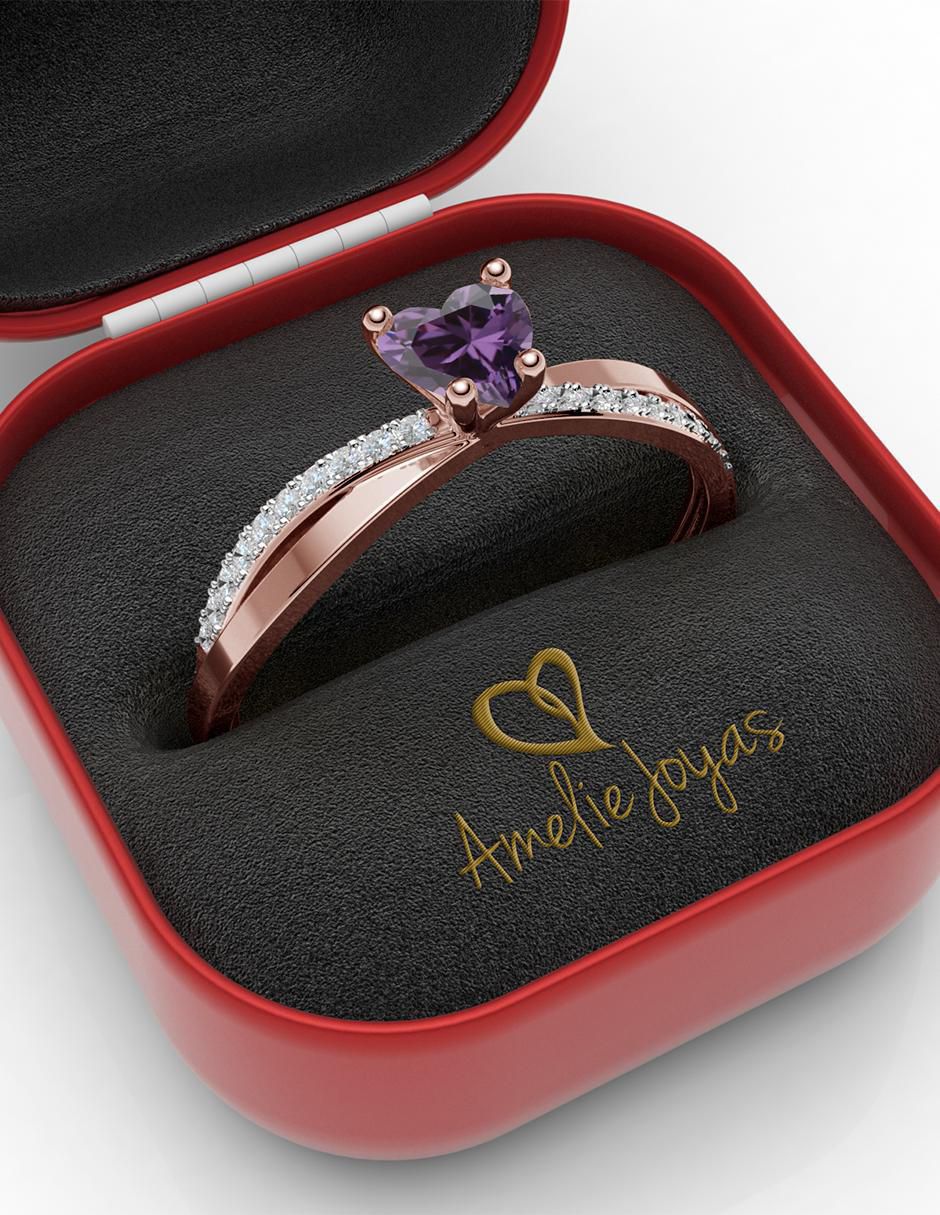 Anillo de compromiso 14 k 2