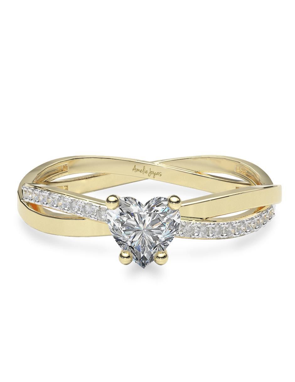 Anillo de compromiso 14 k