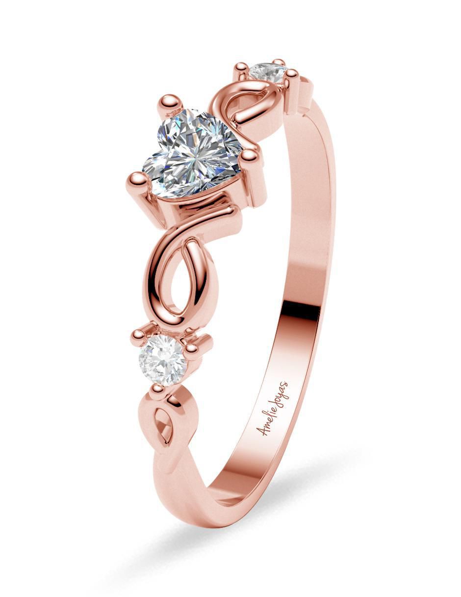 Anillo de compromiso 14 k 2