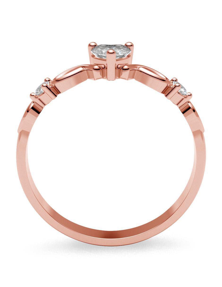 Anillo de compromiso 14 k 3