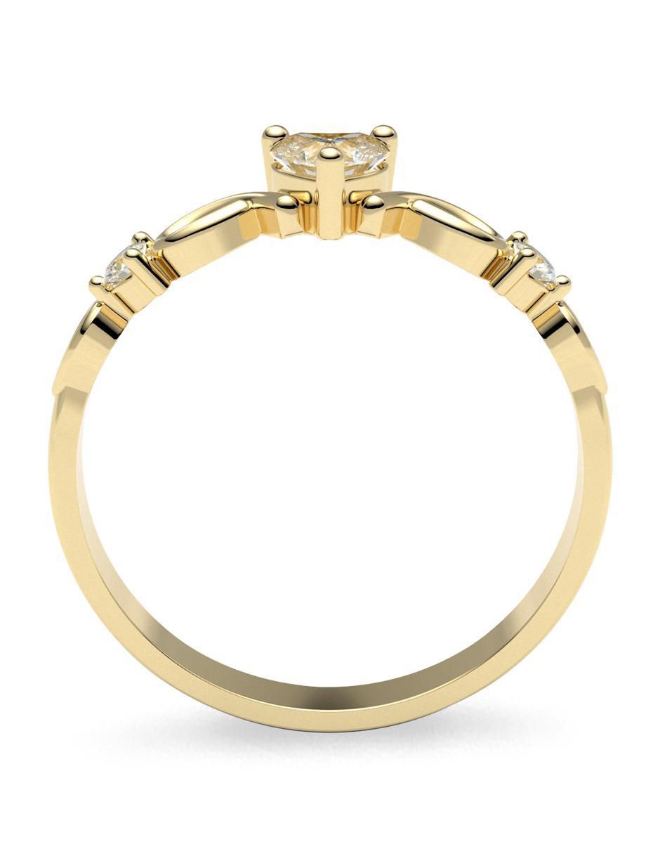 Anillo de compromiso 14 k 4