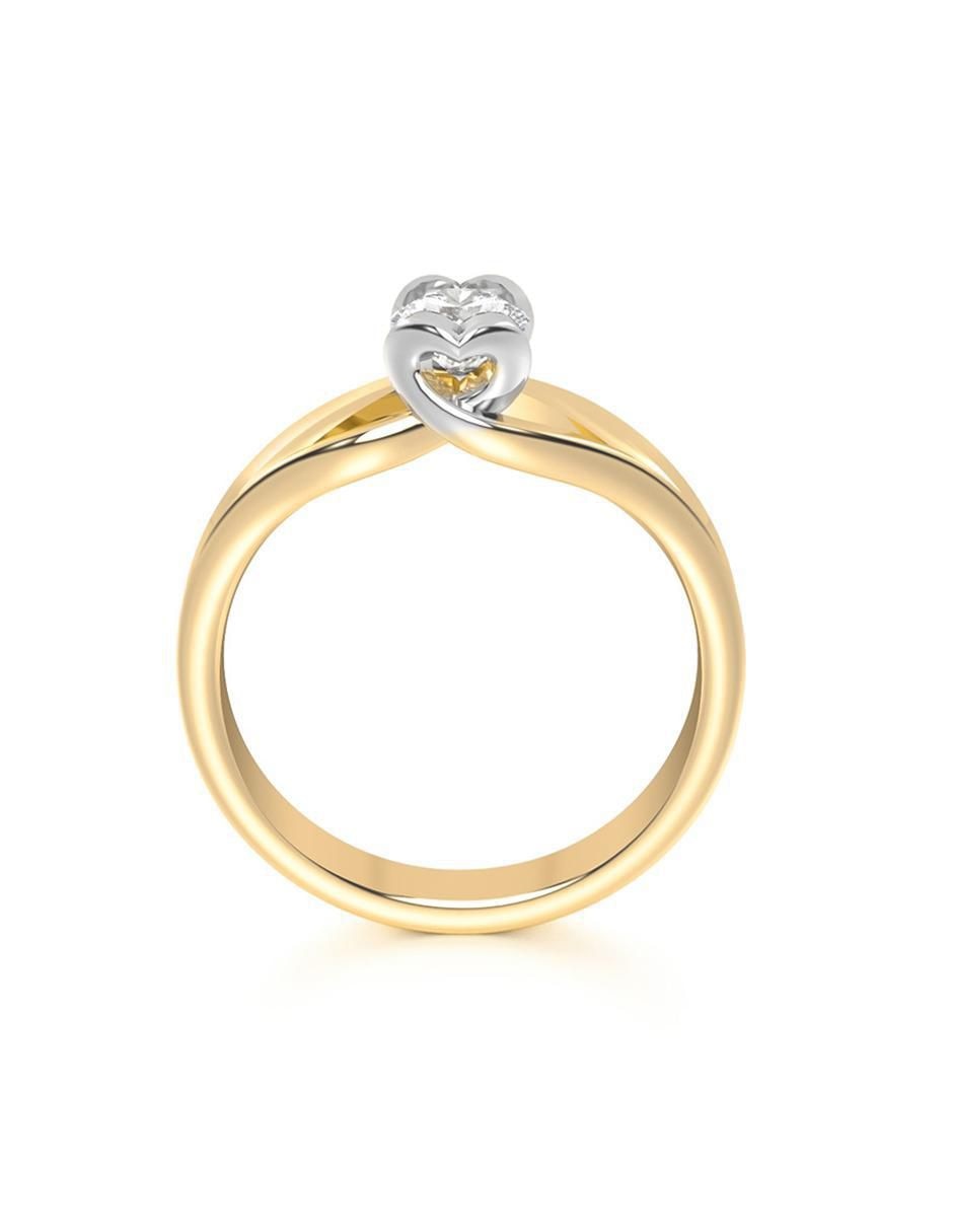 Anillo de compromiso 14 k 5