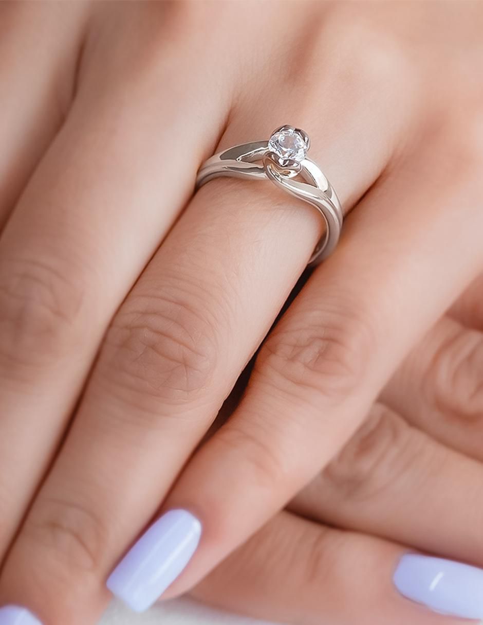Anillo de compromiso 14 k 4