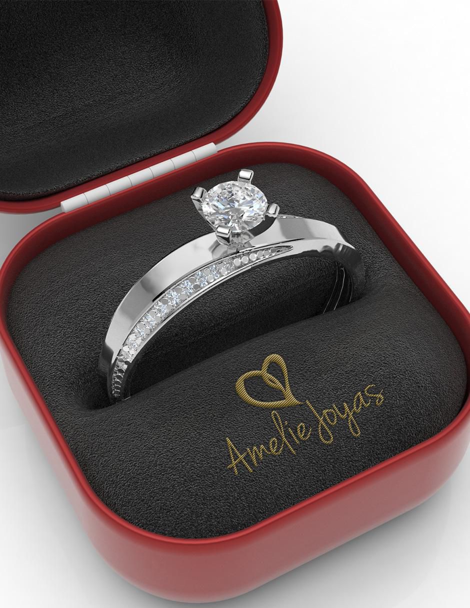 Anillo de compromiso 14 k 2