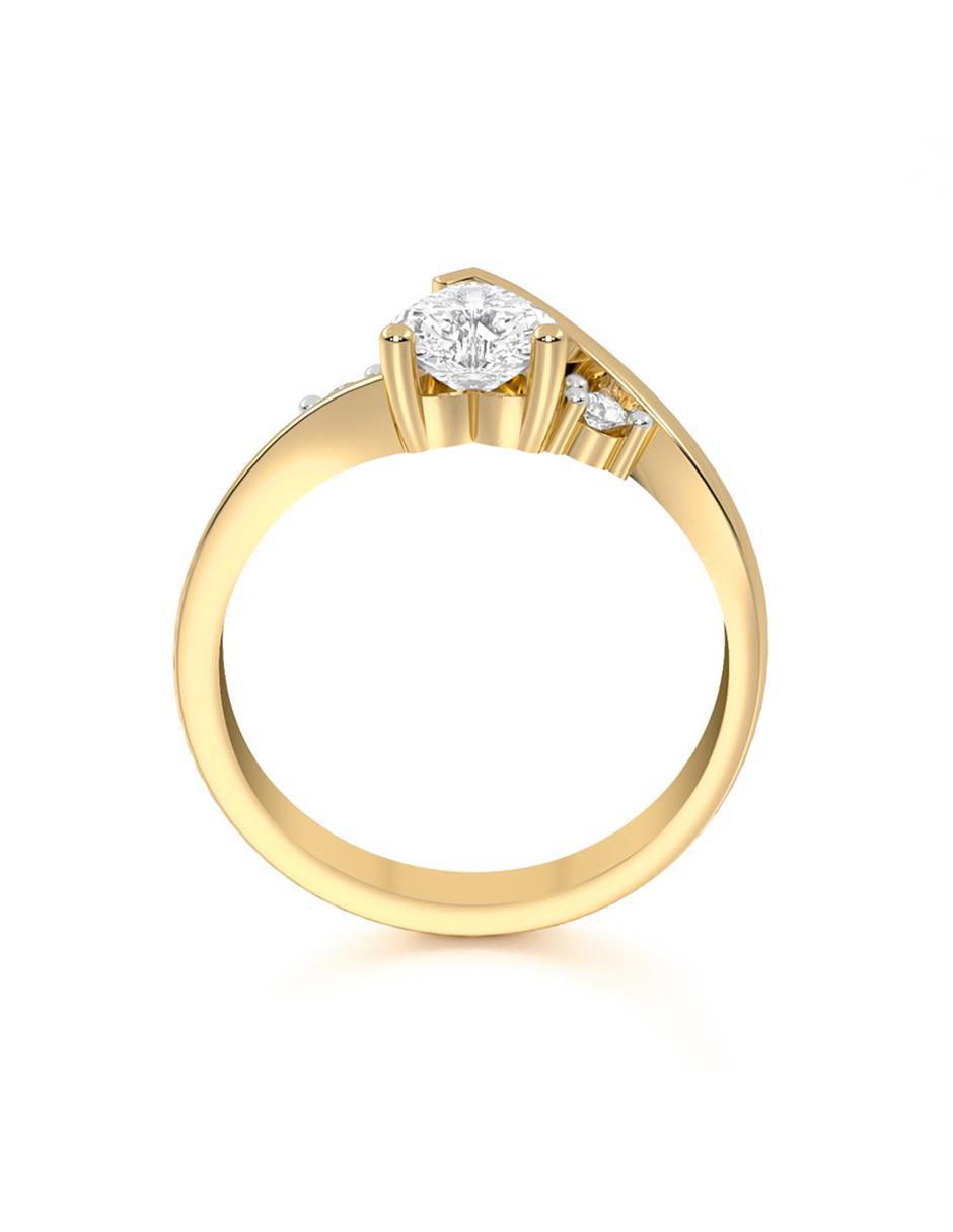Anillo de compromiso 14 k 5