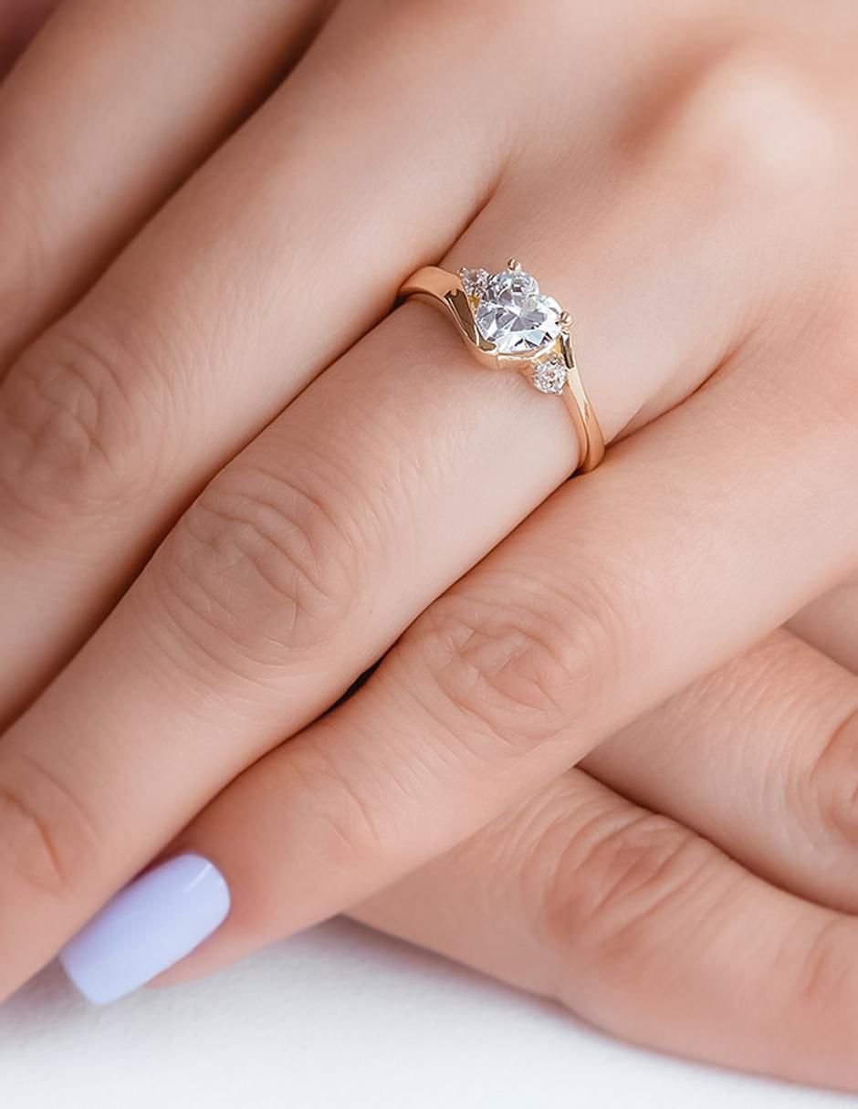 Anillo de compromiso 14 k 4