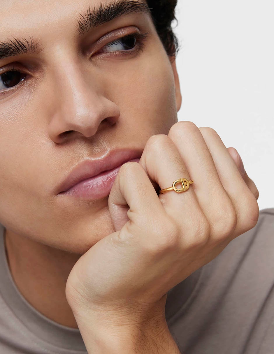 Anillo Tous Manifesto de plata P 925 baño de oro