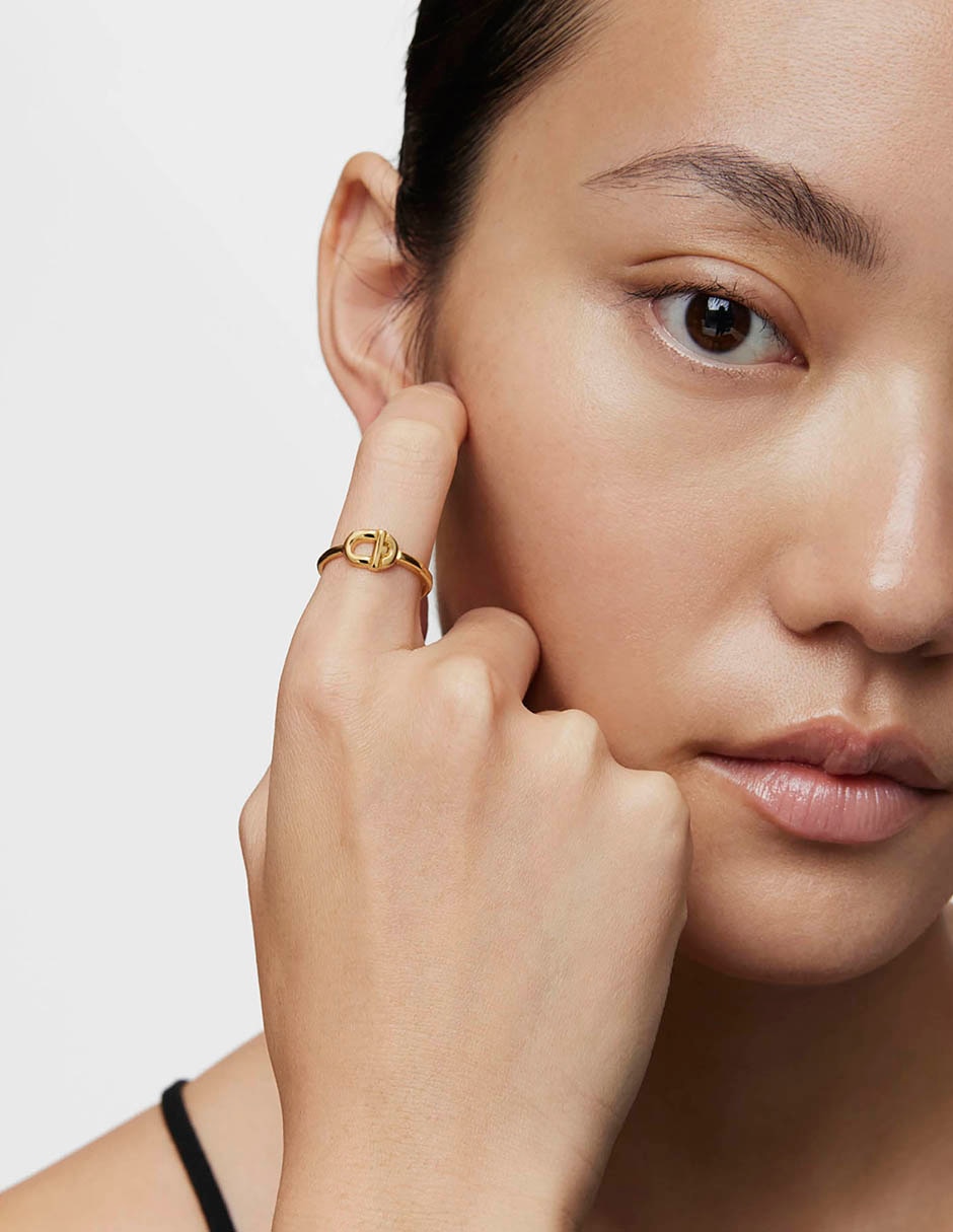 Anillo Tous Manifesto de plata P 925 baño de oro