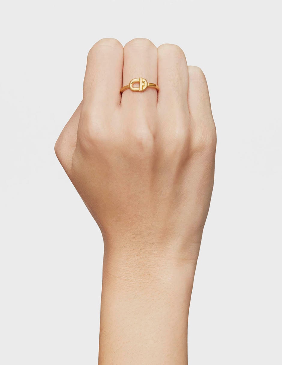 Anillo Tous Manifesto de plata P 925 baño de oro