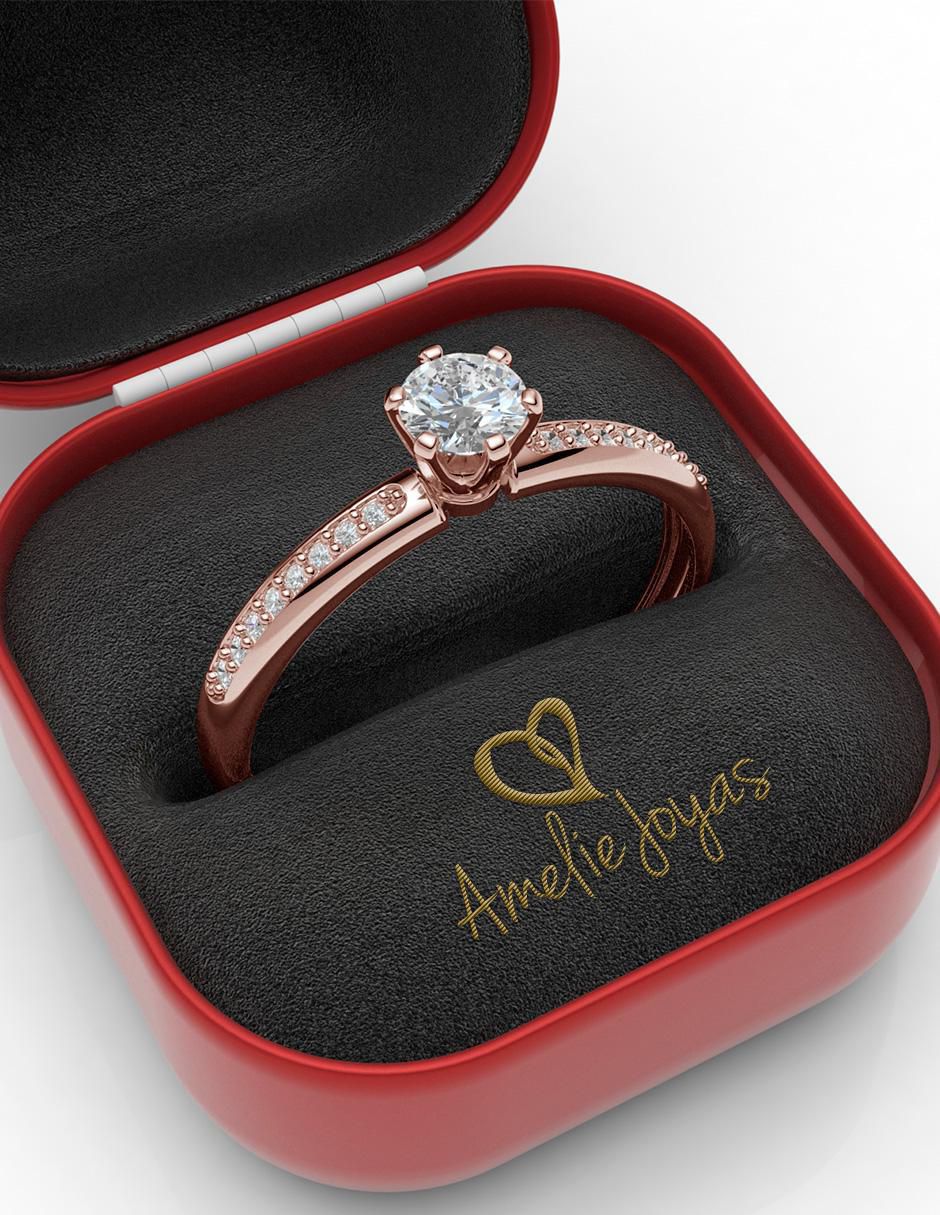 Anillo de compromiso 14 k 2