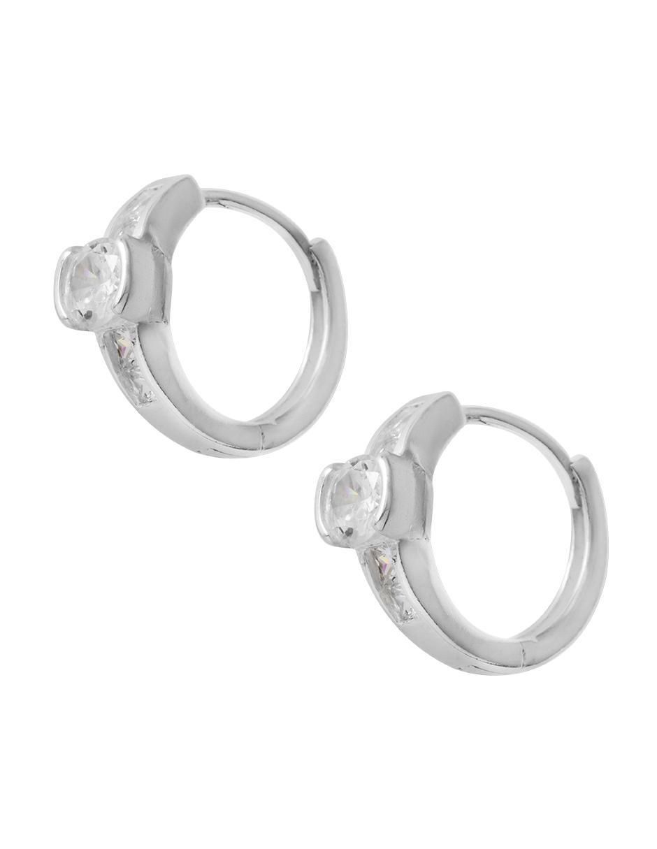 Aretes de plata con acabado brillante 2