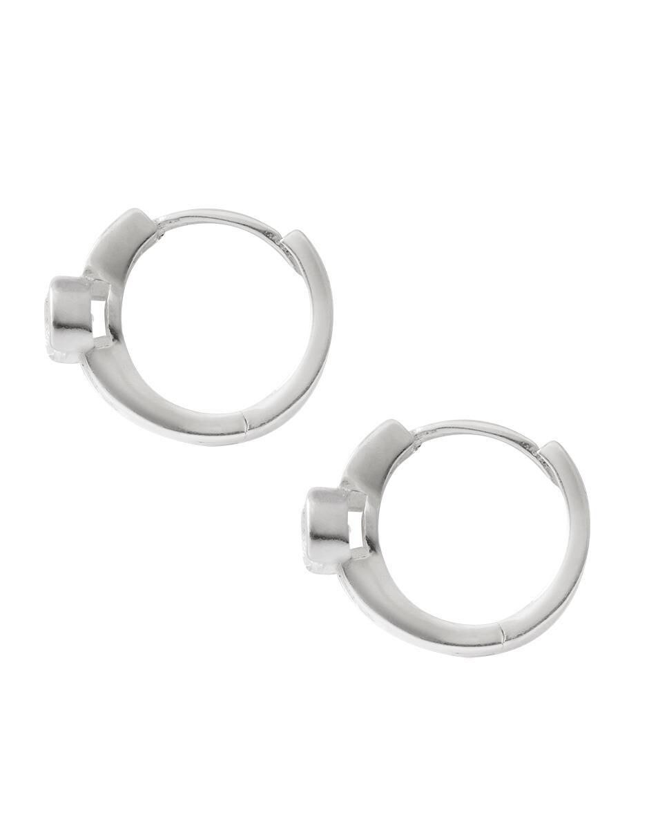 Aretes de plata con acabado brillante 3