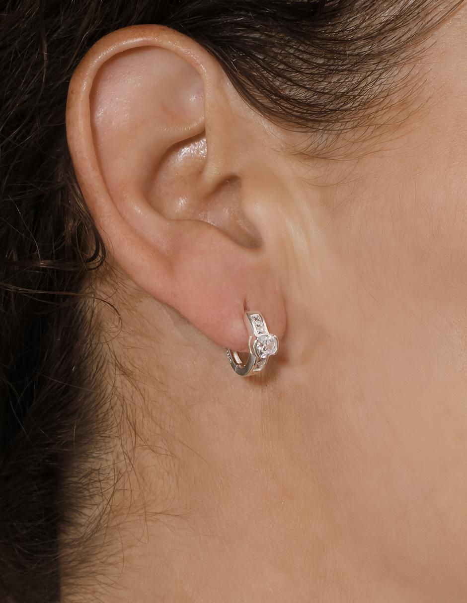 Aretes de plata con acabado brillante 4