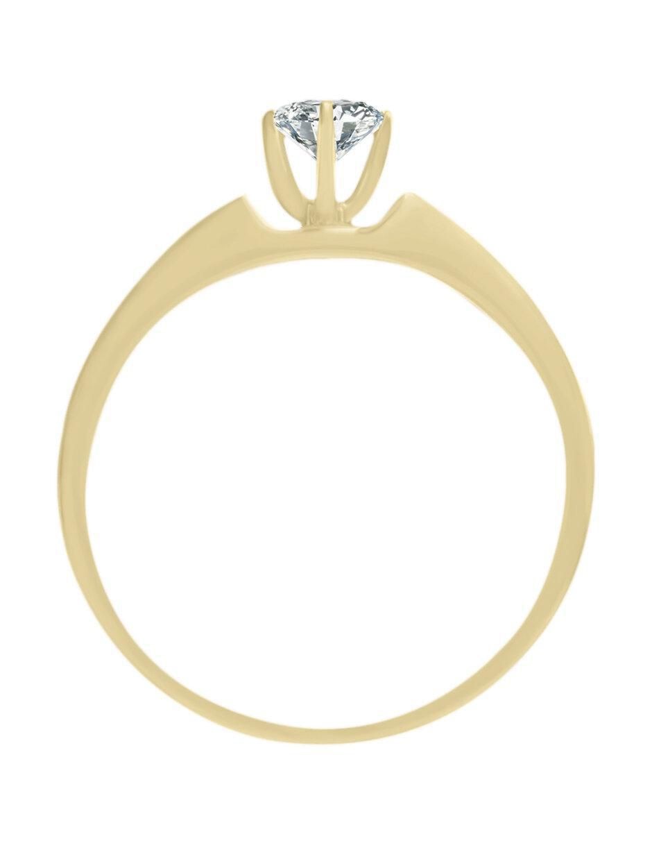 Solitario 14 k Rouse diamante 3