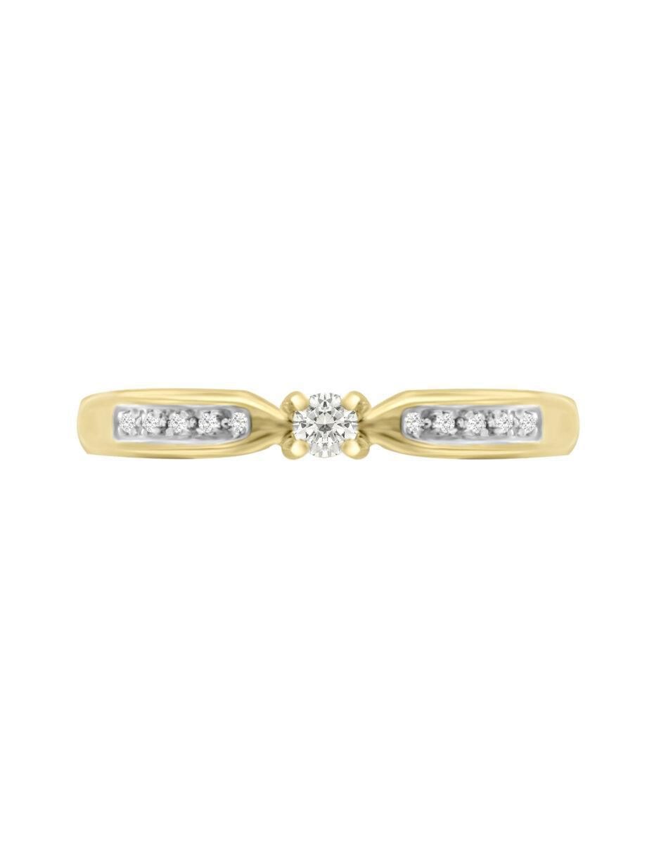 Solitario 14 k Atira diamante Solitario 14 k Atira diamante
