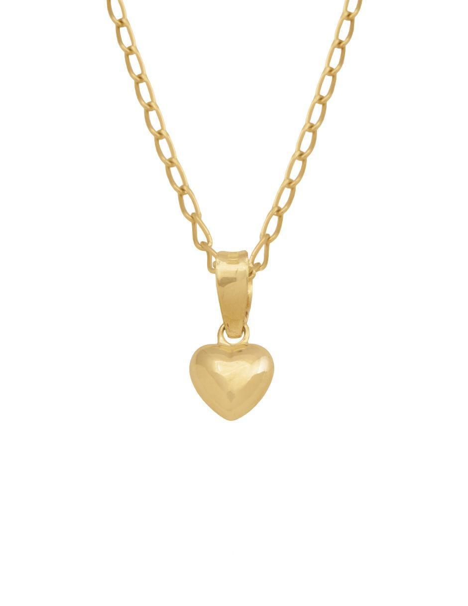 Collar corazón de oro 10 K