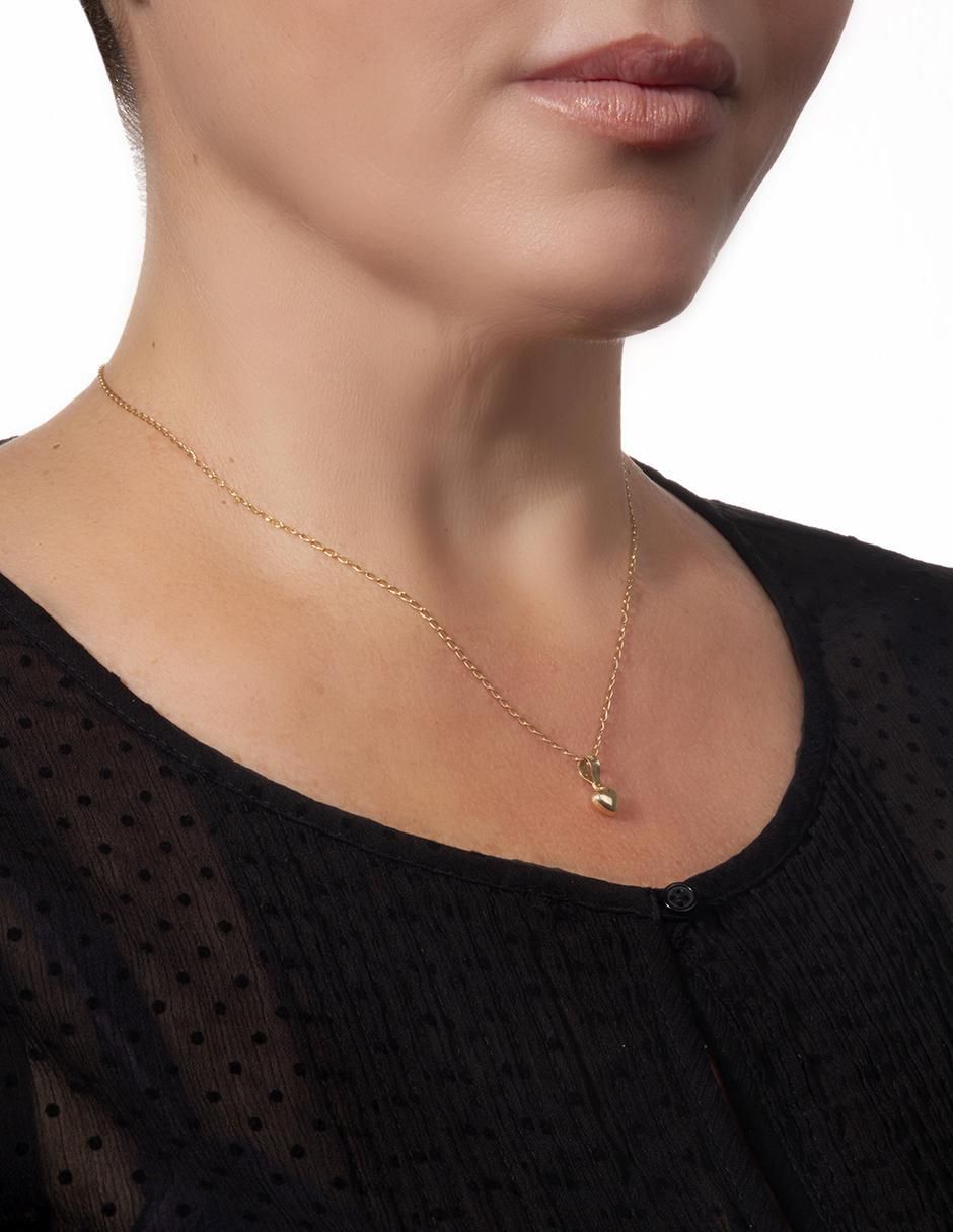 Collar corazón de oro 10 K 2