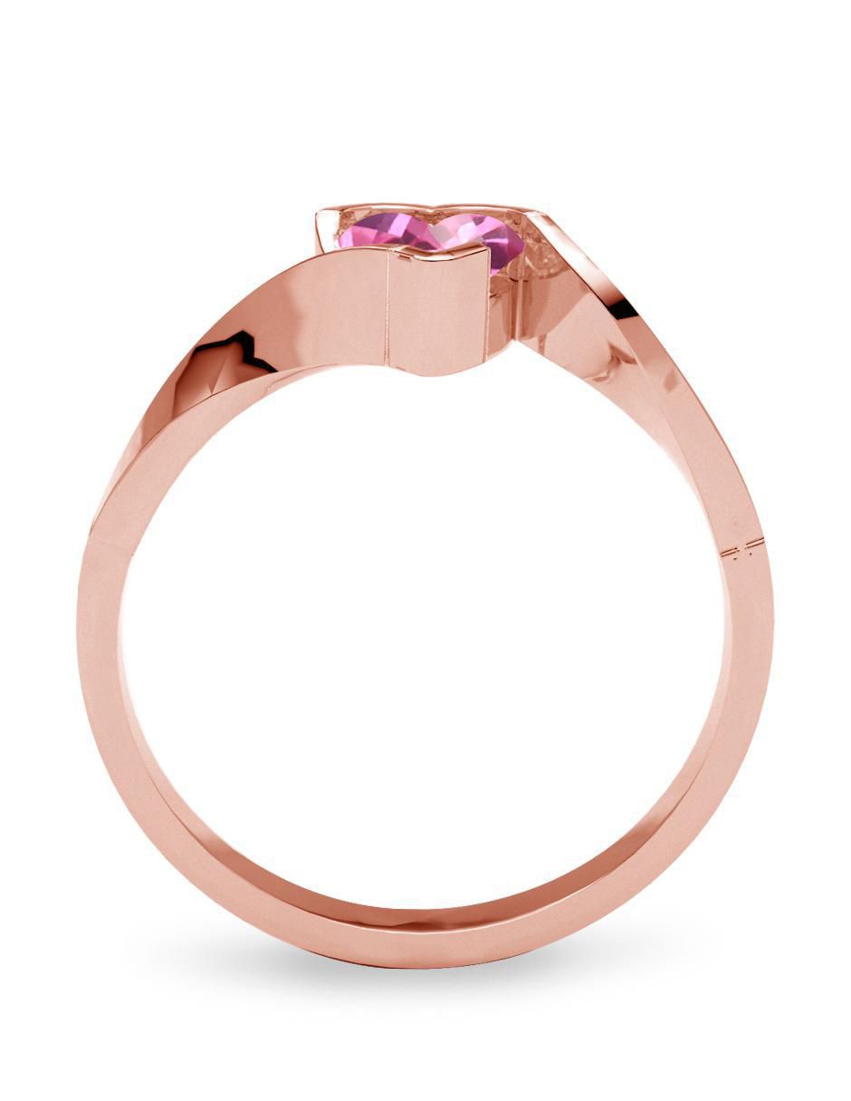 Anillo de compromiso 14 k zafiro 4