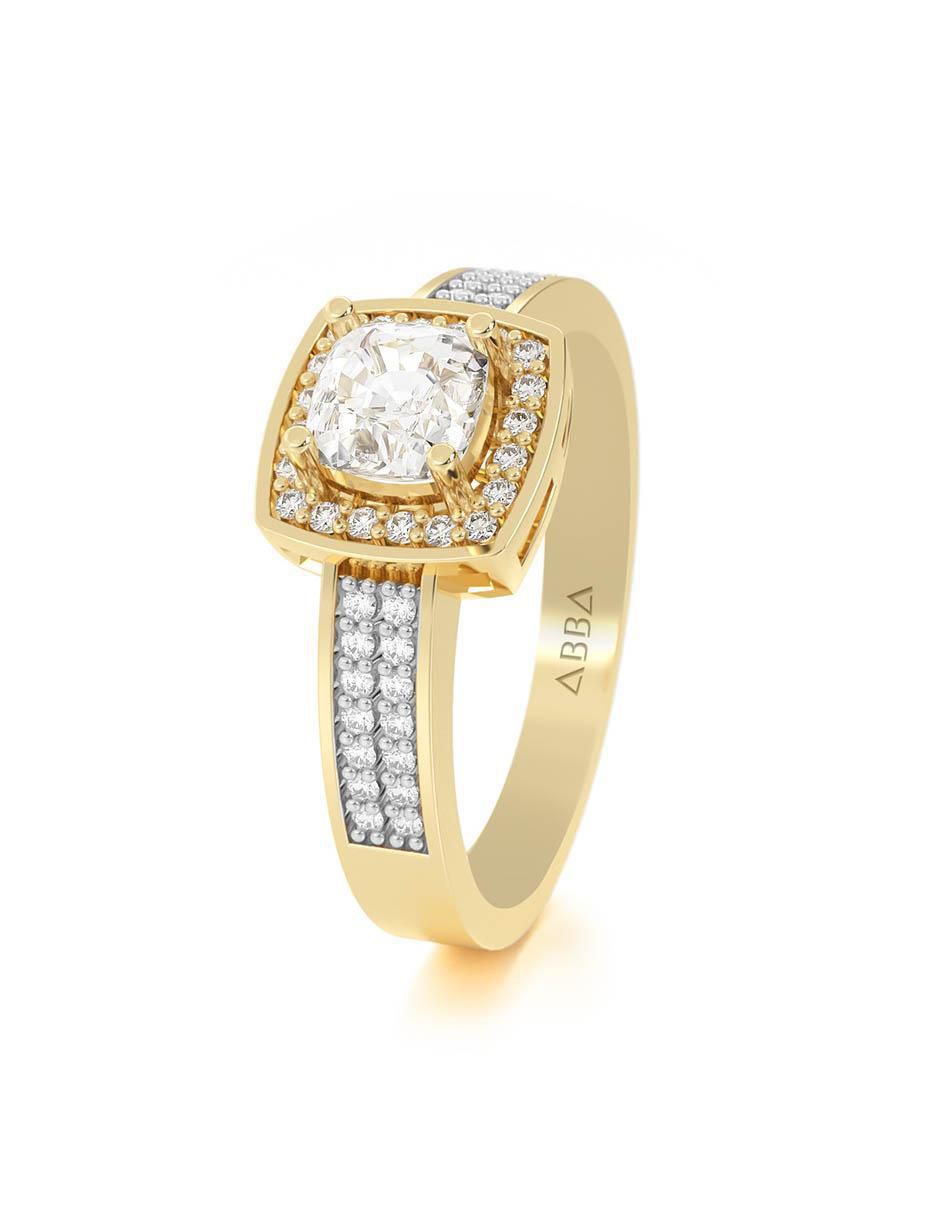 Anillo de compromiso 10 k 6