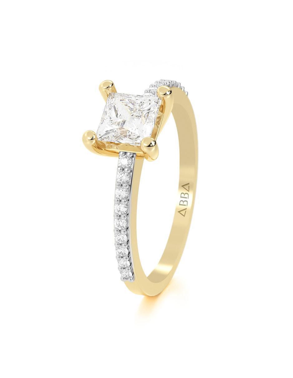 Anillo de compromiso 14 k 6