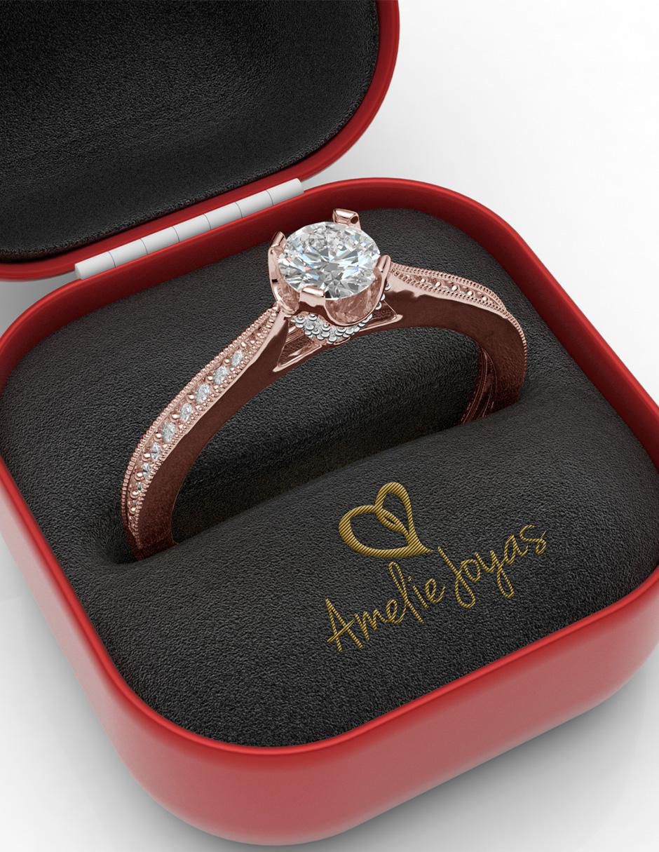 Anillo de compromiso 14 k 2