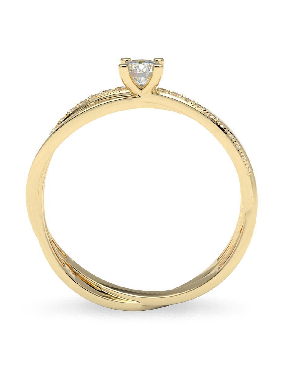 Anillo de compromiso 14 k 4