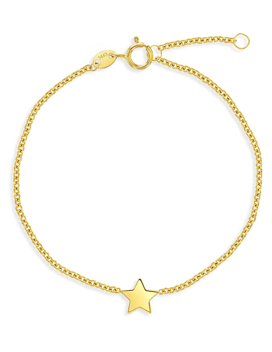 Pulsera de oro amarillo 14 K Pulsera de oro amarillo 14 K