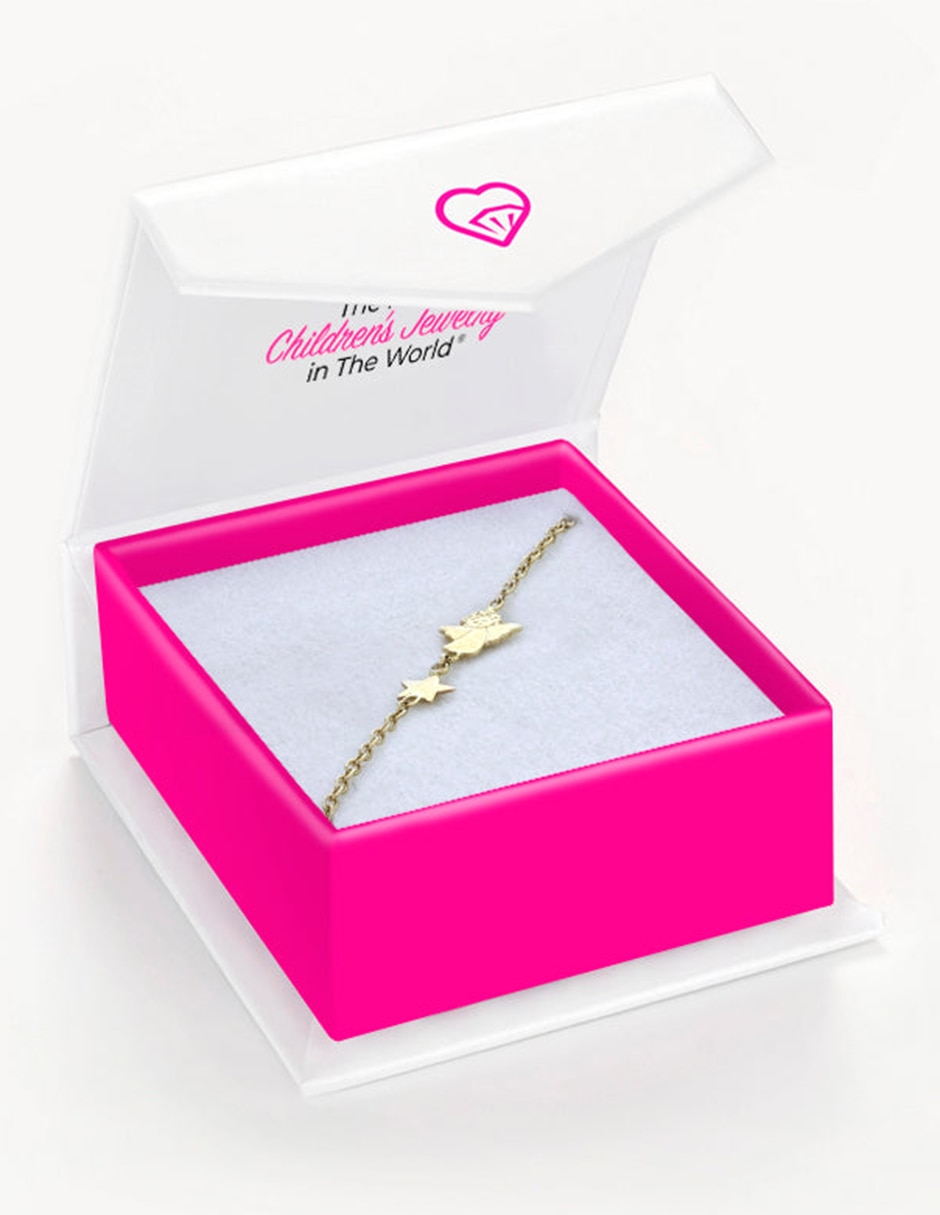 Pulsera de oro amarillo 14 K acabado brillante 2