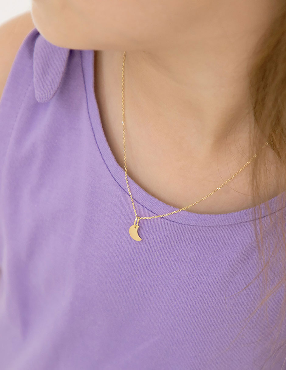 Collar de oro amarillo 14 K 4