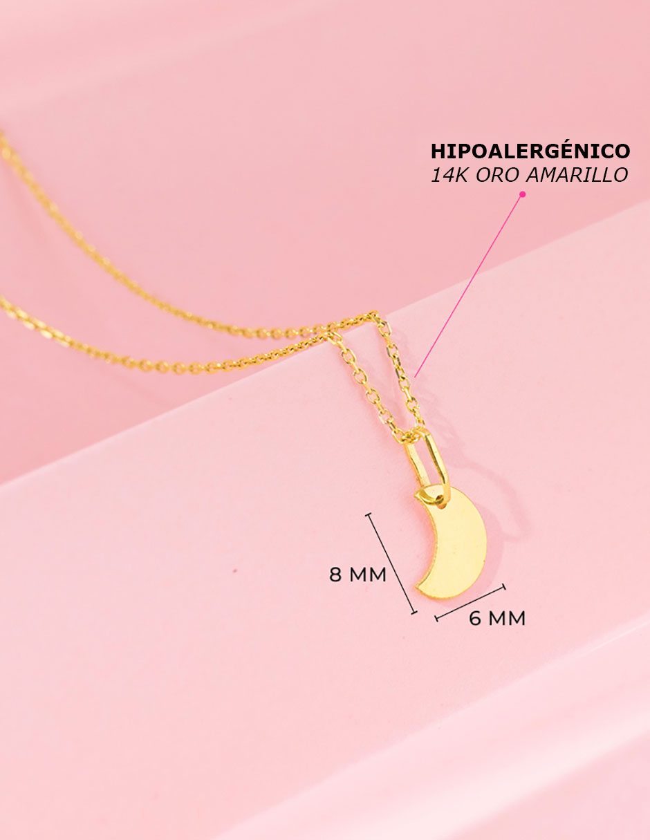 Collar de oro amarillo 14 K 5