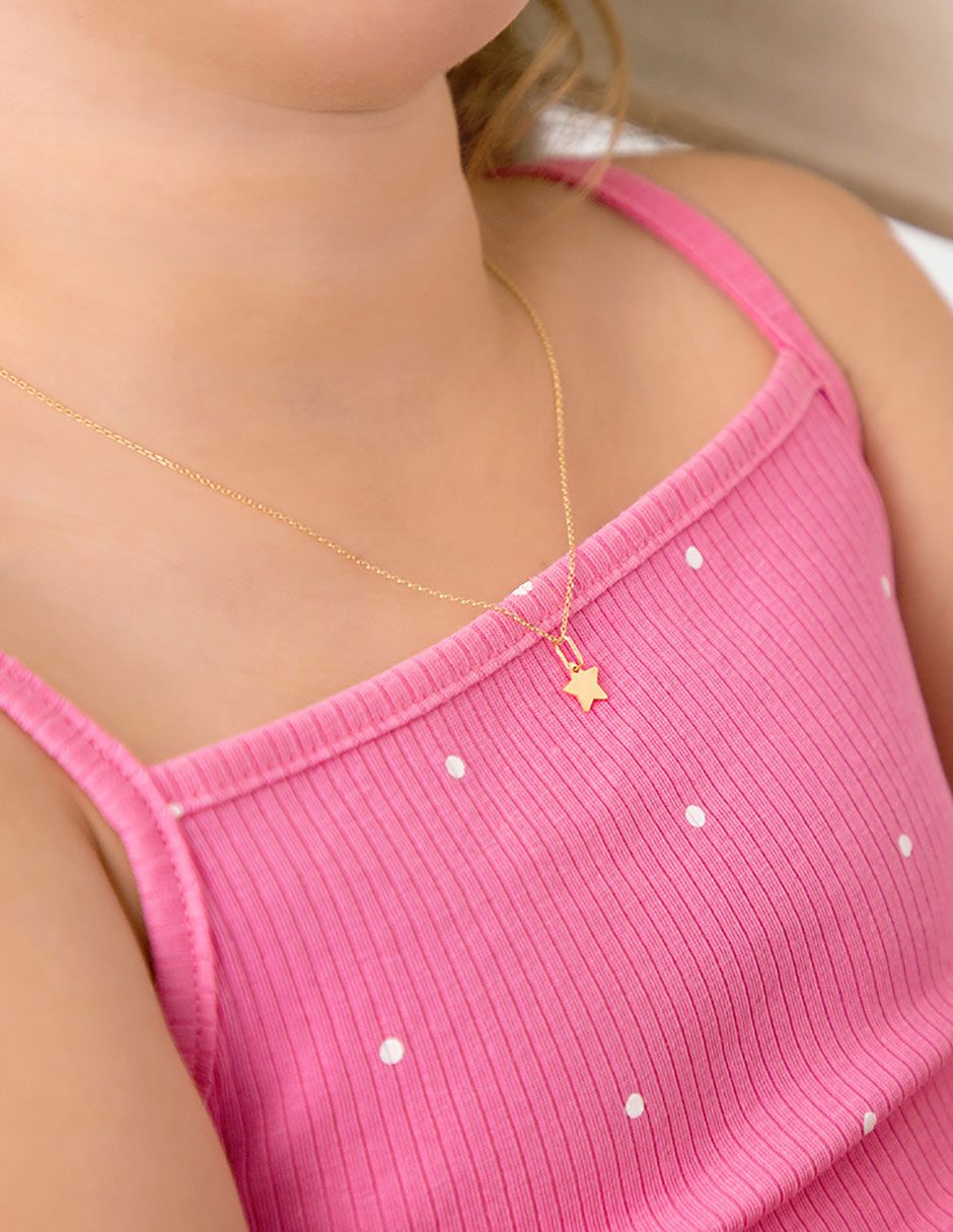 Collar de oro amarillo 14 K 3