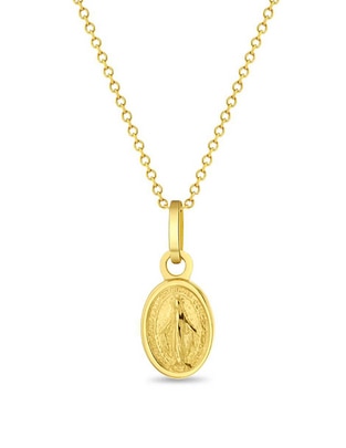 Collar ovalado In Season Jewelry de oro amarillo 14 K