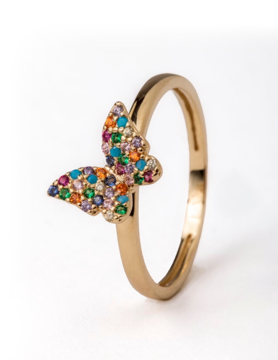 Anillo de compromiso de oro 14 k
