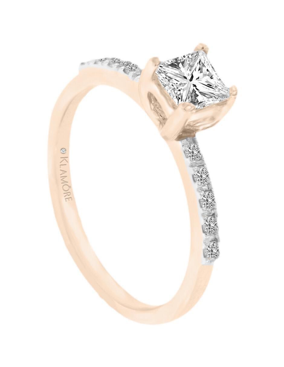 Solitario 14 k Kephi diamante 3