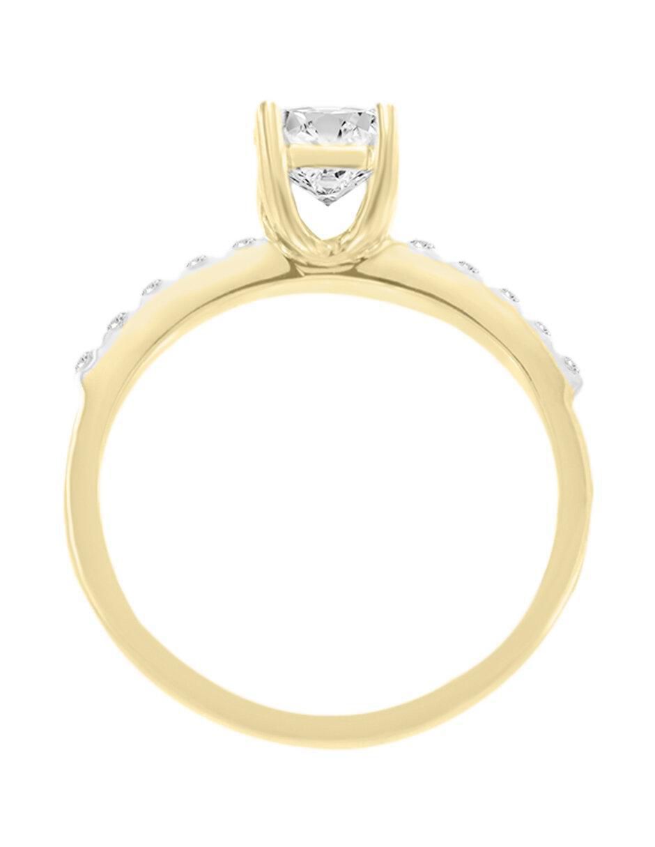 Solitario 14 k Kephi diamante 5