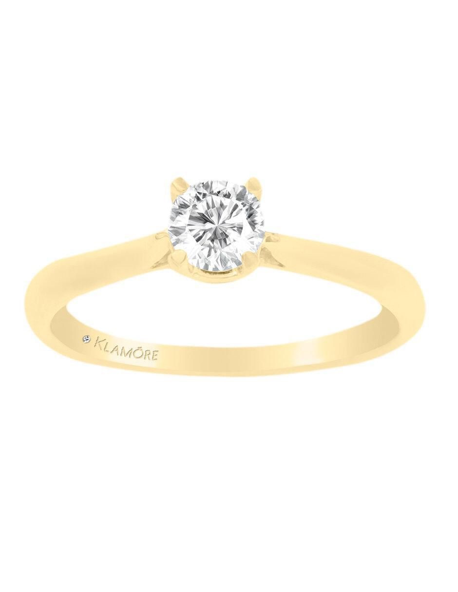 Solitario 14 k Ghalia diamante Solitario 14 k Ghalia diamante
