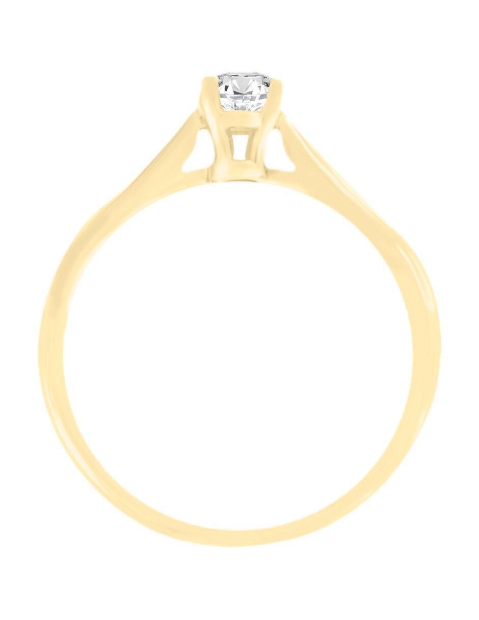 Solitario 14 k Ghalia diamante 5