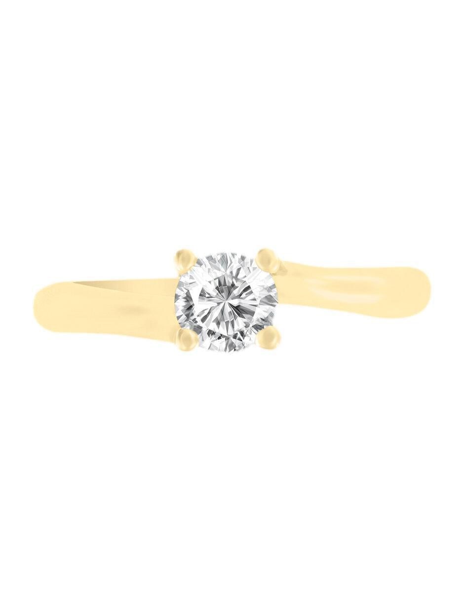 Solitario 14 k Kiara diamante Solitario 14 k Kiara diamante