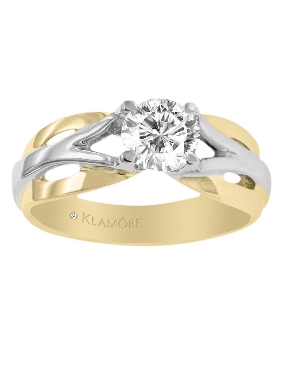 Solitario 14 k Haley diamante Solitario 14 k Haley diamante