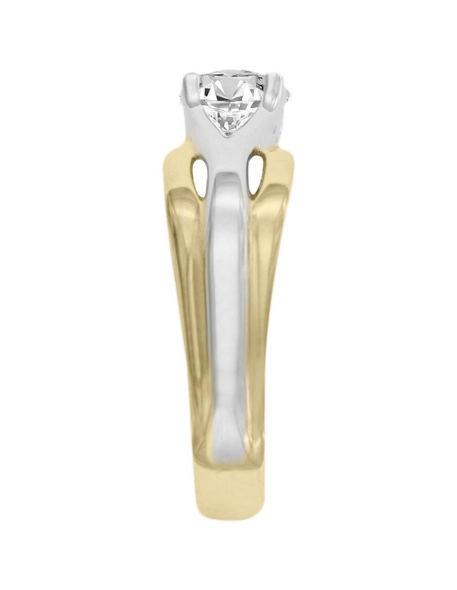 Solitario 14 k Haley diamante 3