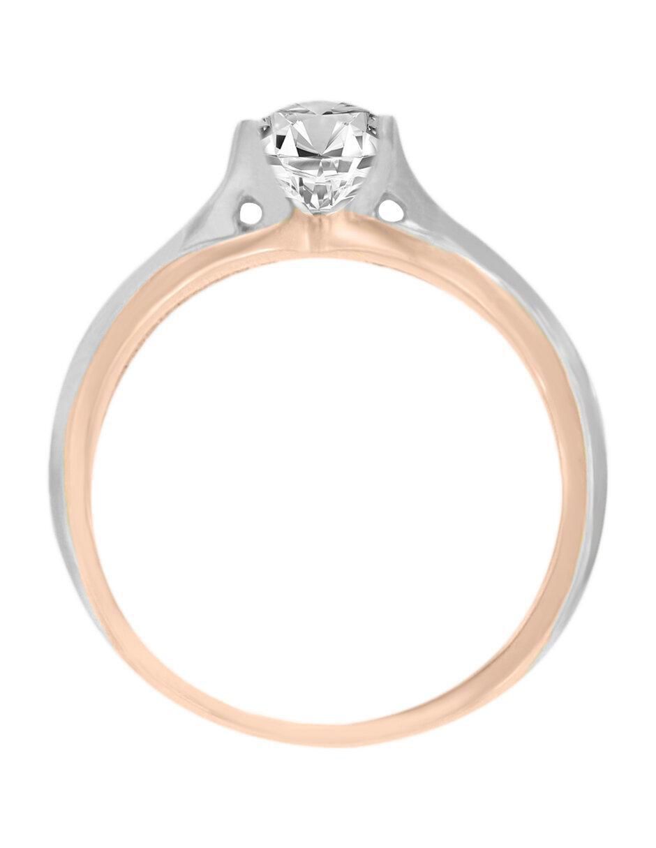 Solitario 14 k Haley diamante 2