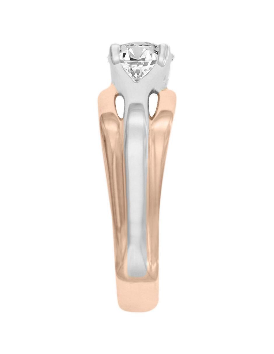 Solitario 14 k Haley diamante 4