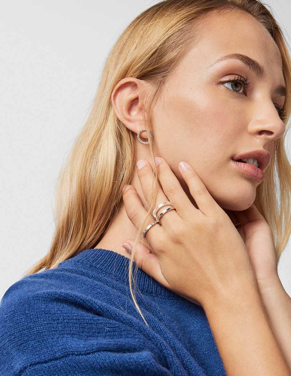 Anillo Straight de plata brillante 6
