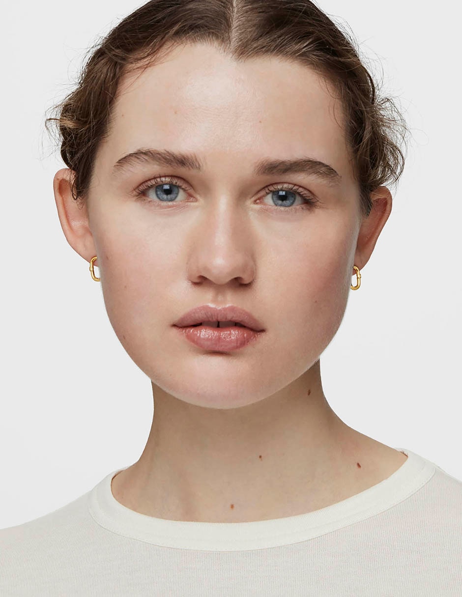 Aretes de aro de plata 4